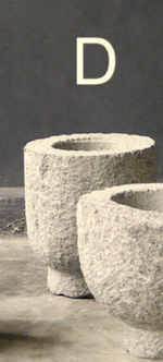 Hand Carved Stone Pot, 4 Styles