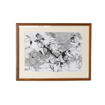 Original Ink Painting on Paper by Ramadhyan - S2 , 22" x 17"