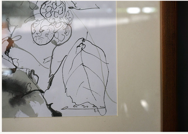 Original Ink Painting on Paper by Ramadhyan - S1, 22" x 17"