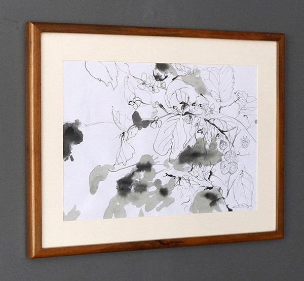 Original Ink Painting on Paper by Ramadhyan - S1, 22" x 17"