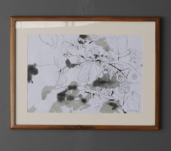 Original Ink Painting on Paper by Ramadhyan - S1, 22" x 17"