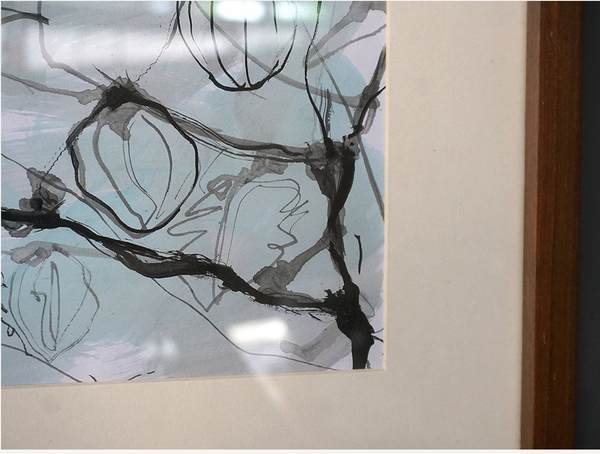 Original Ink Painting on Paper by Ramadhyan - S4, 22" x 17"