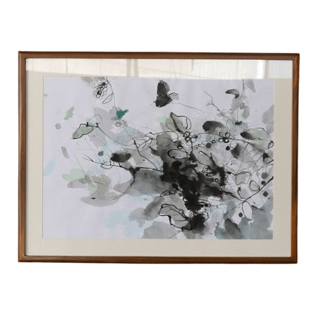 Original Ink Painting on Paper by Ramadhyan - L1, 29" x 22"