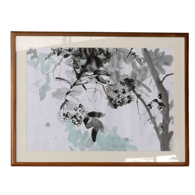 Original Ink Painting on Paper by Ramadhyan - L2, 29" x 22"