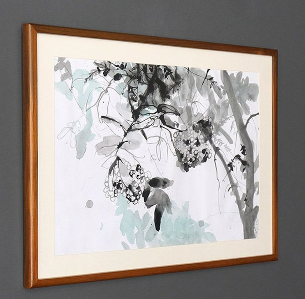 Original Ink Painting on Paper by Ramadhyan - L2, 29" x 22"