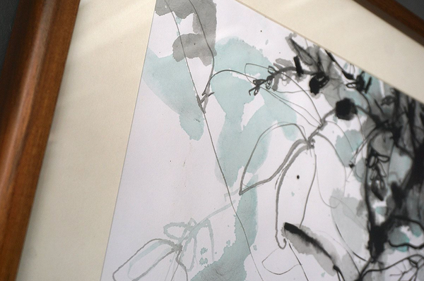 Original Ink Painting on Paper by Ramadhyan - L2, 29" x 22"