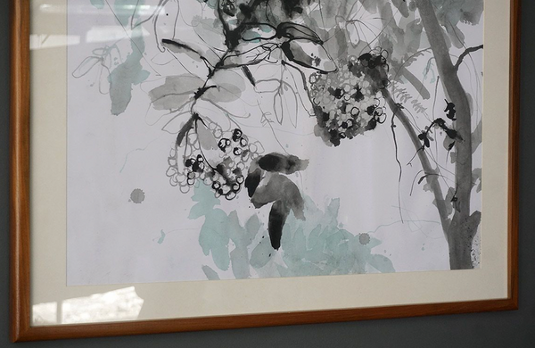Original Ink Painting on Paper by Ramadhyan - L2, 29" x 22"