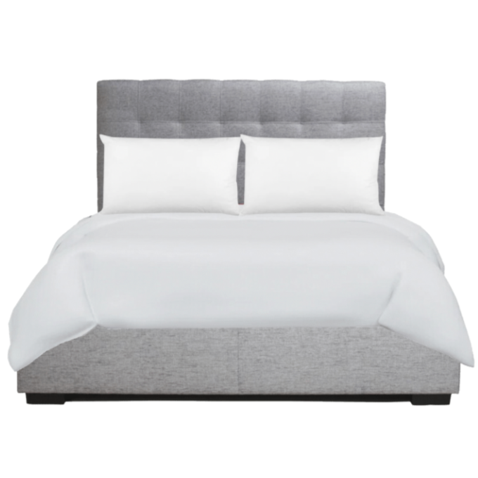 Belle Storage Bed - Light Grey Fabric, King & Queen