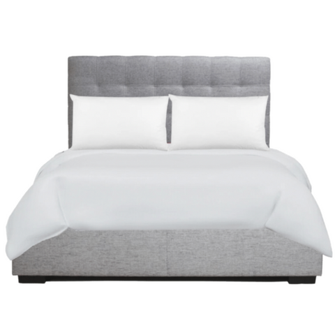 Belle Storage Bed - Light Grey Fabric, King & Queen