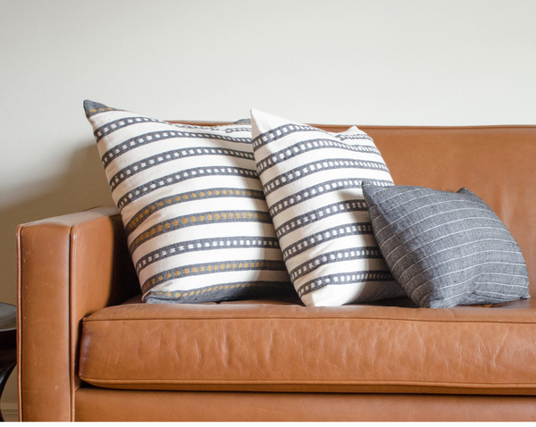 Kombolcha Pillow - Natural, 20" x 20"