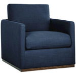 Portman Swivel Lounge Chair, Flanningan Midnight