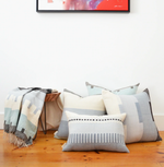 Bale Pillow - Mist, 18" x 18"