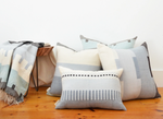 Amaro Pillow - Mist, 12" x 18"