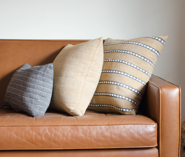 Negus Pillow - Tan, 18" x 18"