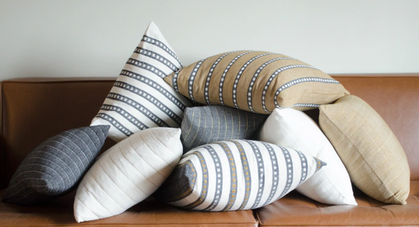 Negus Pillow - Tan, 18" x 18"