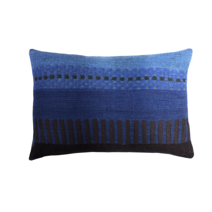 Amaro Pillow - Midnight, 12" x 18"
