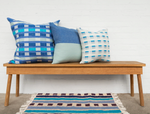 Karo Pillow - Azure, 20" x 20"