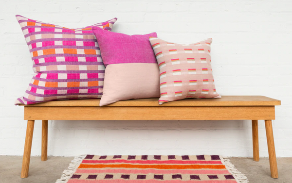 Mursi Pillow - Cerise, 26" x 26"