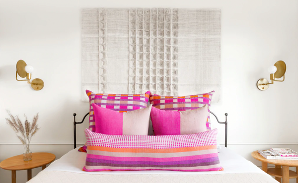 Mursi Pillow - Cerise, 26" x 26"