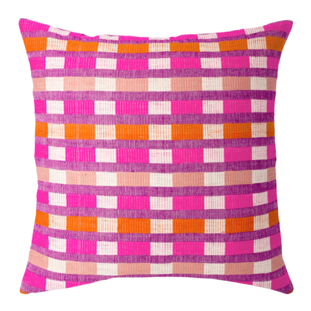 Mursi Pillow - Cerise, 26" x 26"