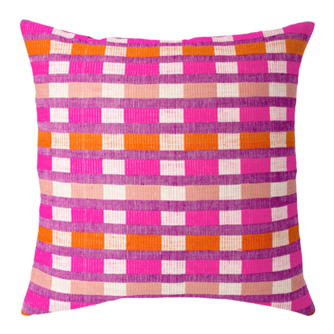 Mursi Pillow - Cerise, 26" x 26"