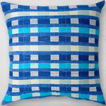 Mursi Pillow - Azure, 26" x 26"