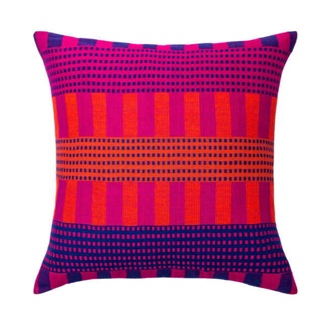 Gey Pillow - Fuchsia, 22" x 22"