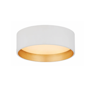 Shaw Solitaire Flush Mount - Matte White, 5"