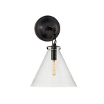 Katie Conical Sconce - Dark Bronze, Small, 9.4"W