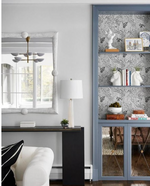 Graphic Two-Tier Chandelier, Antique Brass & Matte White