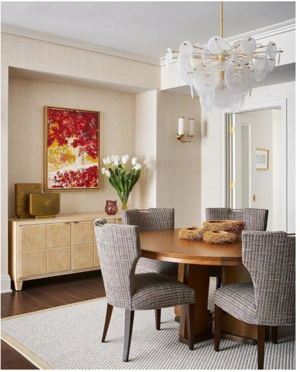 Loire Chandelier - Gild & White Strie Glass