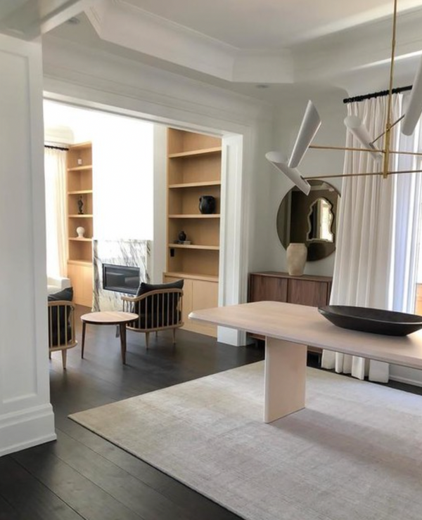 Franca Large Pivoting Chandelier, Antique Brass & White