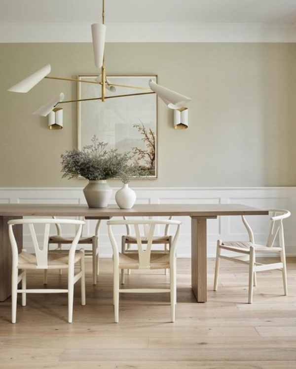 Franca Large Pivoting Chandelier, Antique Brass & White