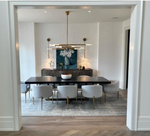 Rousseau Grande 8-Light Articulating Chandelier, Burnished Brass