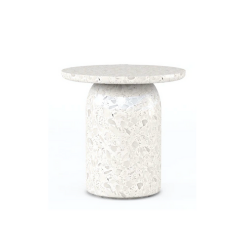 Cotiere Terrazzo End Table, 24"W x 24"D x 22.2"H