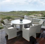 Westport Dining Arm Chair, Sea Salt/Canvas