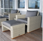 Westport Deep Seating Ottoman, Sea Salt/Canvas