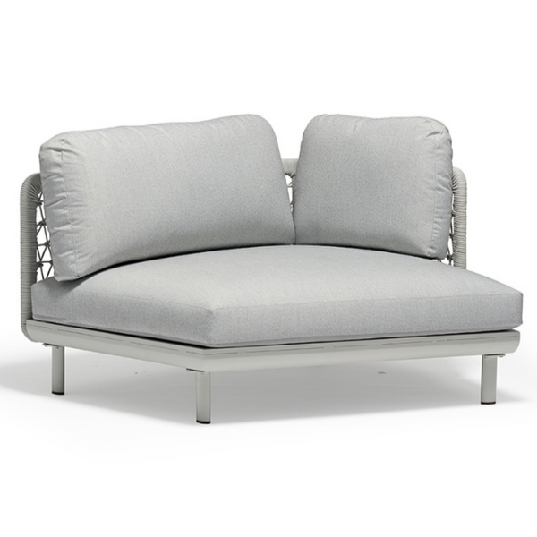 Club Right Hand Curved Chair & Ottoman