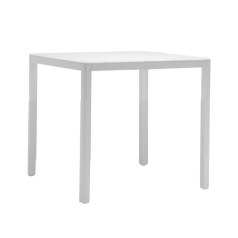 Ella Square Dining Table - White, 36"W x 36"D