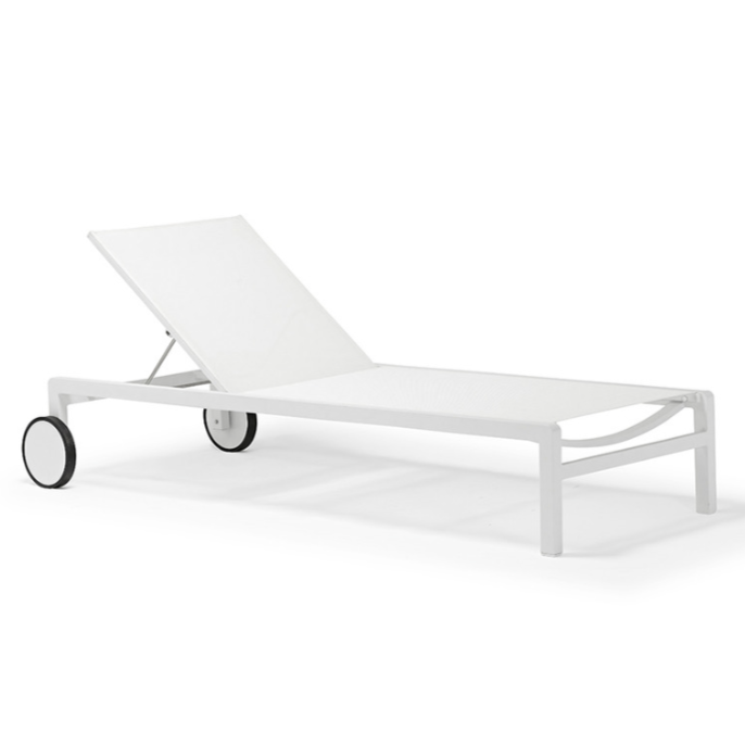Ella Chaise Lounge, White