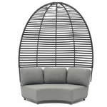 Hug Arc Corner Sofa with Optional Canopy