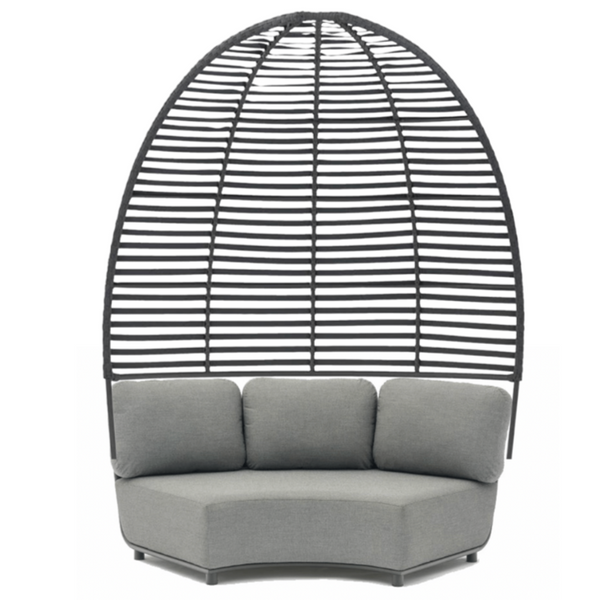 Hug Arc Corner Sofa with Optional Canopy