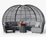 Hug Arc Corner Sofa with Optional Canopy
