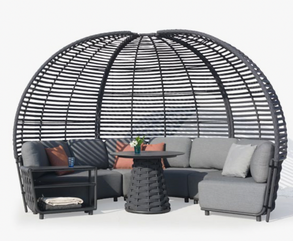 Hug Arc Corner Sofa with Optional Canopy