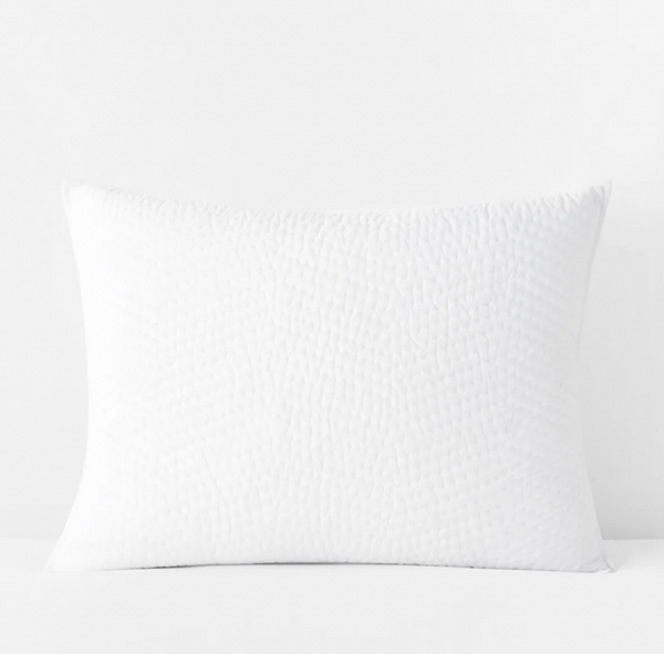 Company Cotton Voile Sham - White, Euro & Standard