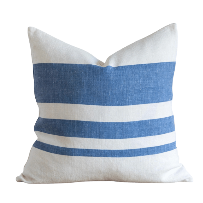 Sunset Stripe - French Blue, 22" x 22"