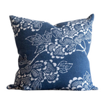 Peony Dark - Denim Blue, 22" x 22"