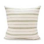 Hudson Stripe Light Pillow - Grass, 22" x 22"