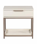 Rebel Petite Nightstand, Champagne Gold / Cream