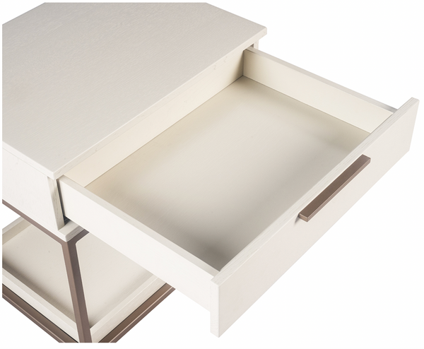 Rebel Petite Nightstand, Champagne Gold / Cream
